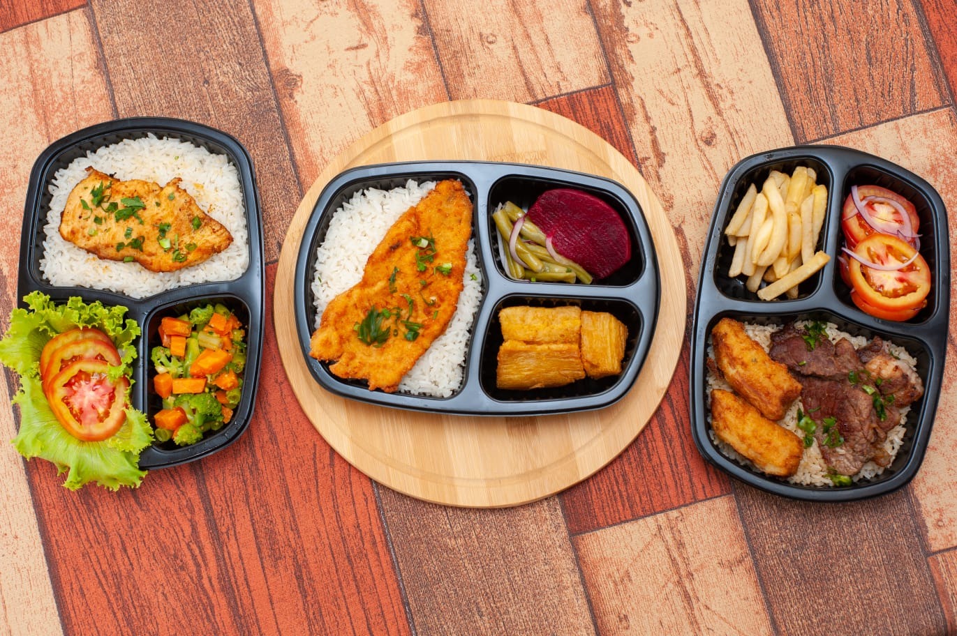 Marmita fit com opções saudáveis
